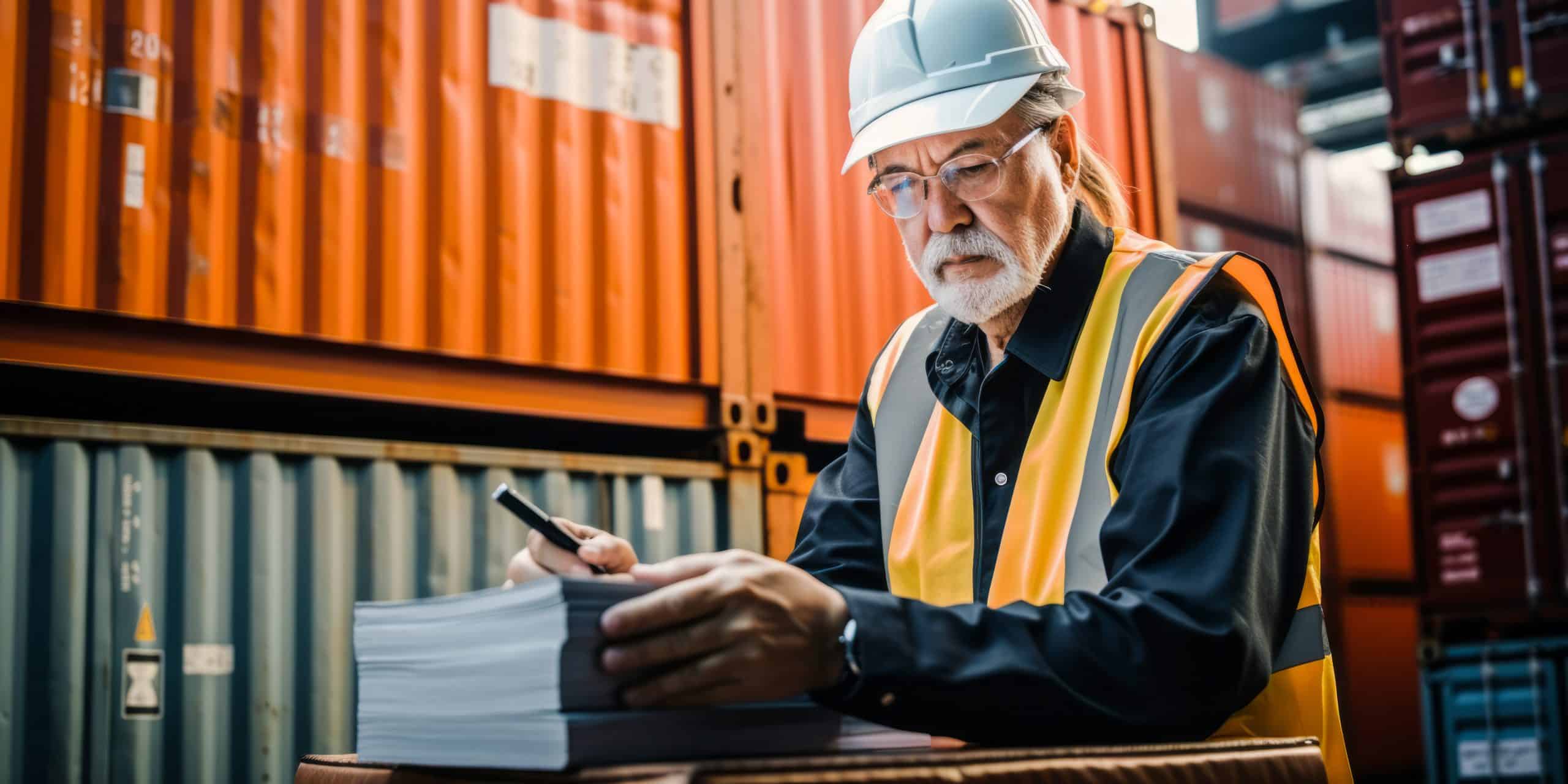 portrait of Customs Broker. Prepare customs documentation and ensure that shipments meet all applicable laws to facilitate the import and export of goods. Determine and track duties & taxes payable
